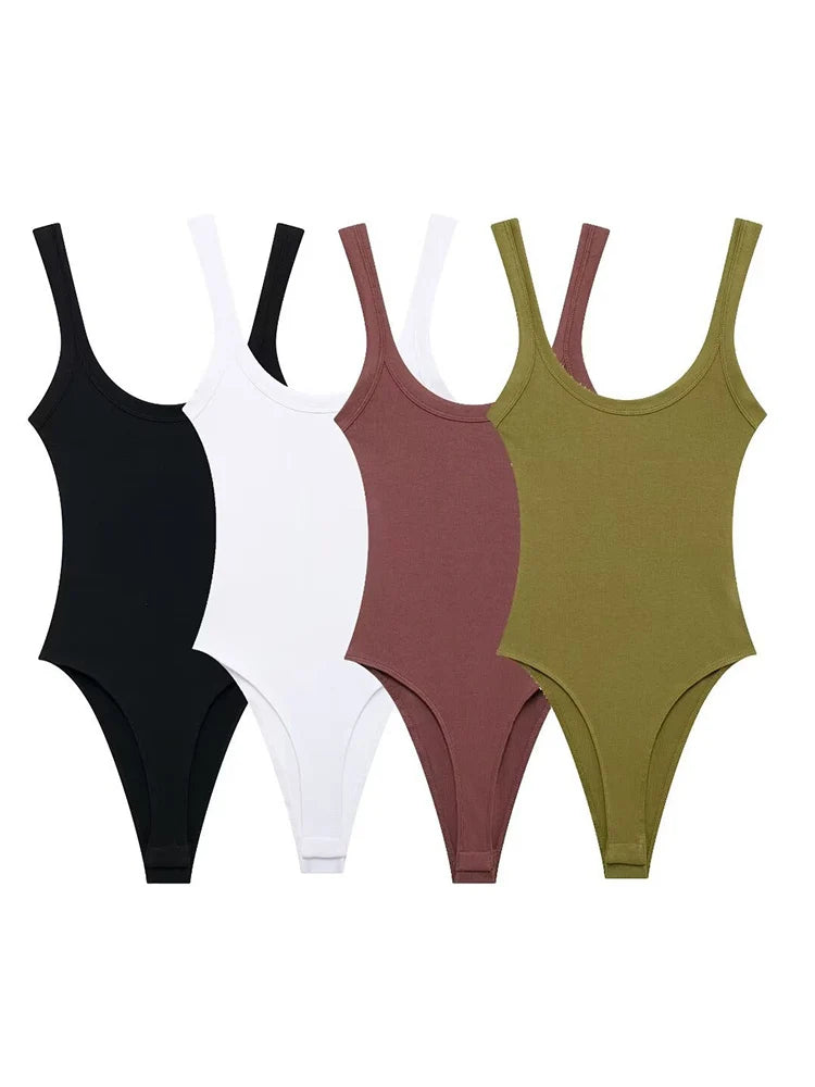 Sexy Skinny Ribbed Bodysuits