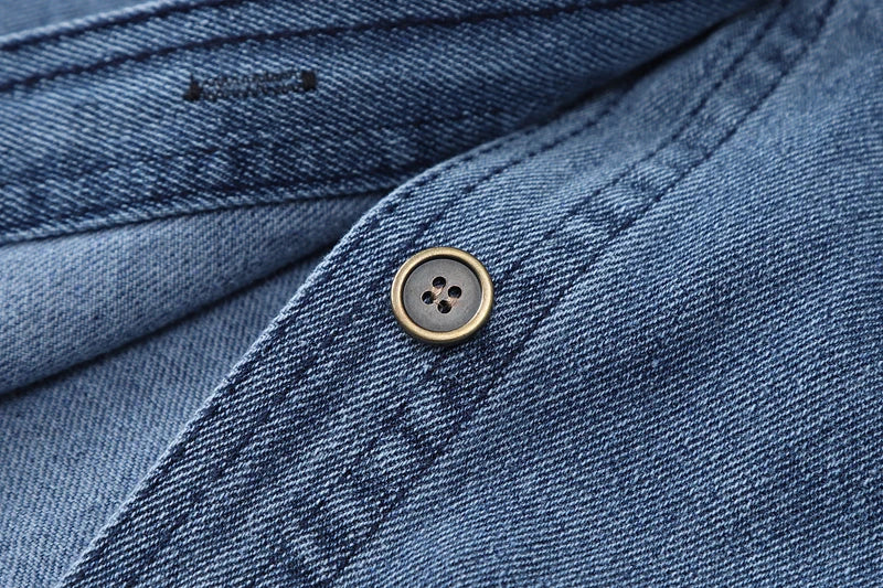 Vintage Denim Cowboy Long Sleeve Shirt