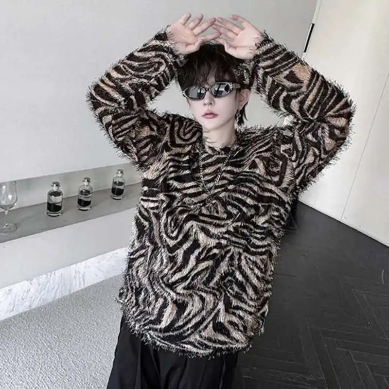 Zebra Stripe Long Sleeve T-Shirt
