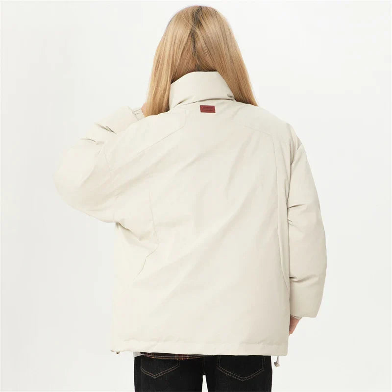 Heavy High Collar Winter Puffer Jacket