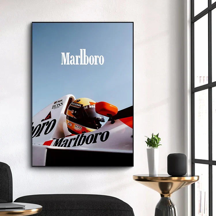 Vintage Cool F1 Monaco Car Posters