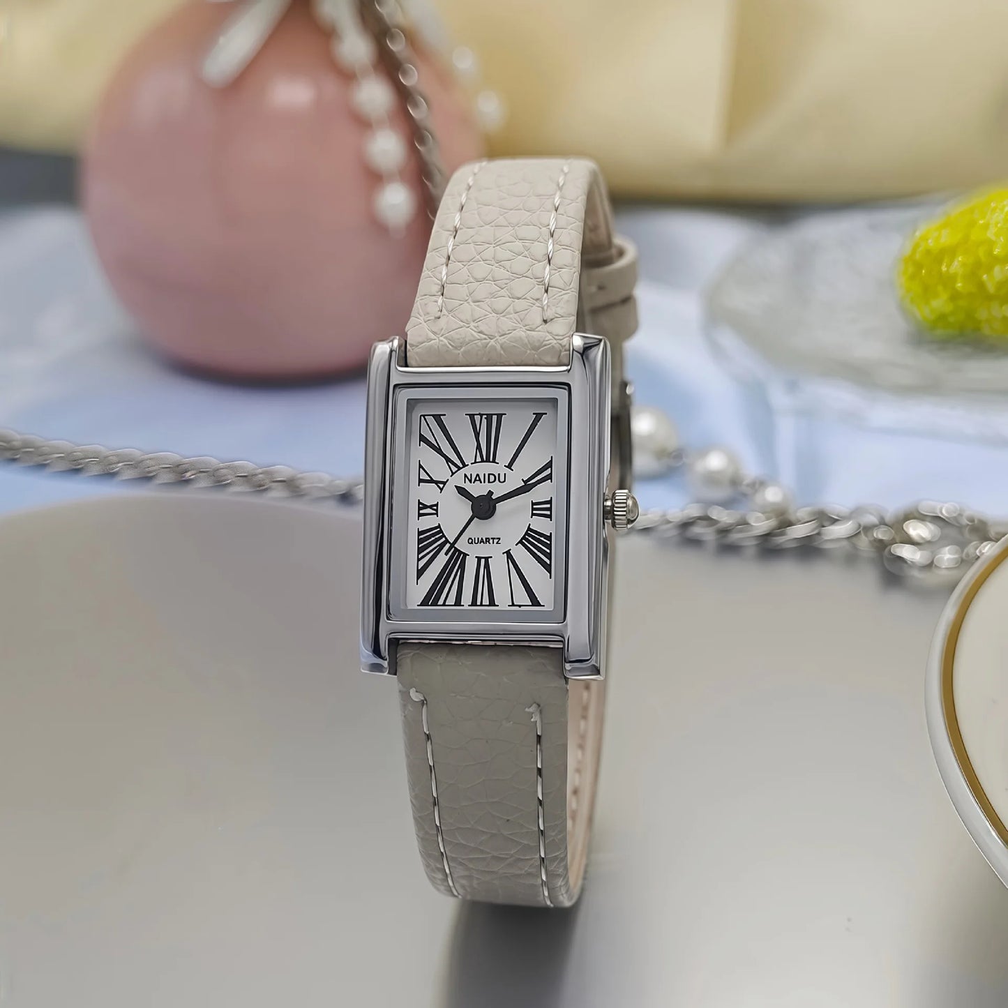 Women Leather Old Money Watch