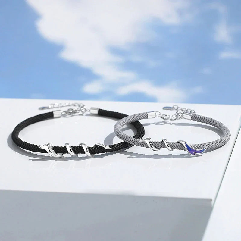 Dragon & Phoenix Couple Bracelet Set