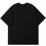 Shadow Letter Printed Hip Hop T-Shirt