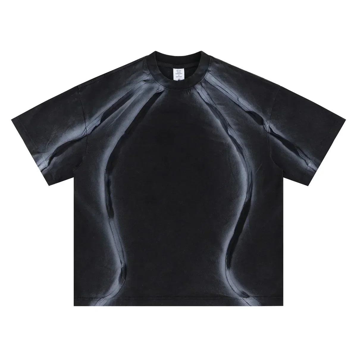 Casual Vibrant Graphic Black Print T-Shirt
