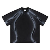 Casual Vibrant Graphic Black Print T-Shirt