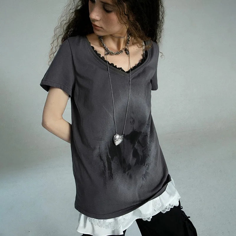 Grunge Aesthetics Graffiti Vintage T-Shirt