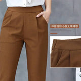 Corporate Girl High Waist Stretch Pants