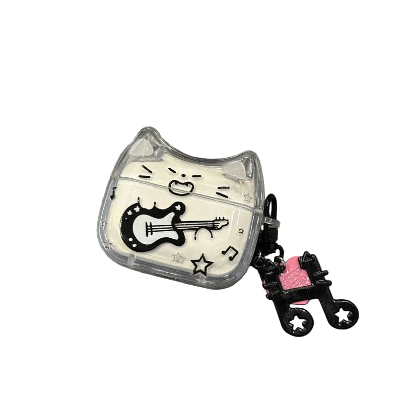 Funny Cartoon Guitar Protective Airpods Case