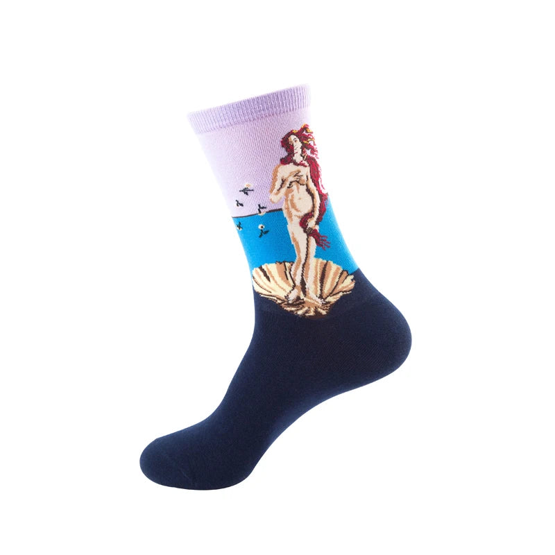 Classic Famous Art Cotton Socks