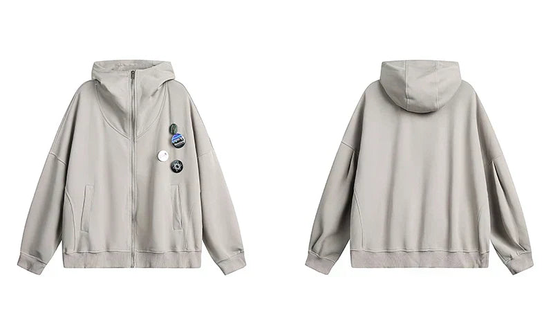 Casual Stylish Zip Up Hoodie Sweatshirt