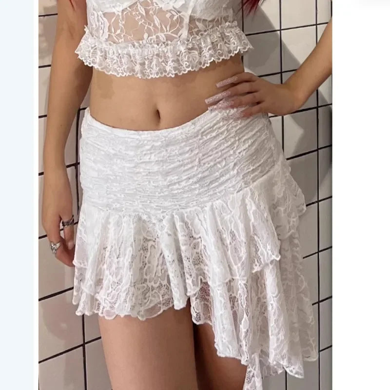Fairycore Lace Mini Skirt