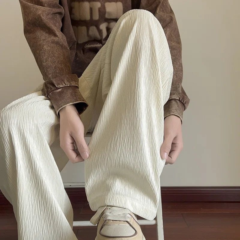 Vintage Oversized Wide Leg Silky Pants