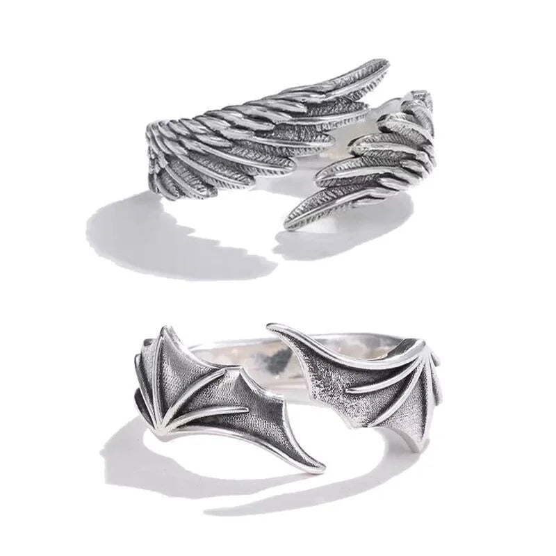 Dragon Wings Gothic Punk Rings