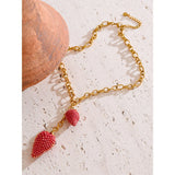 Coquette Strawberry Love Necklace