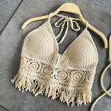 Boho Camisole Women Crochet Knitted Top