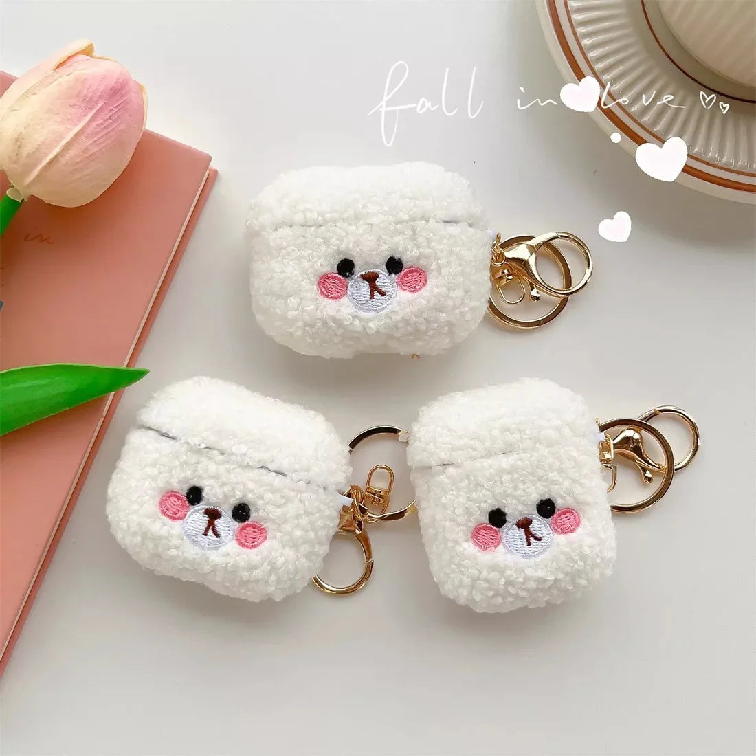 Cute Teddy Bear Airpods Cases