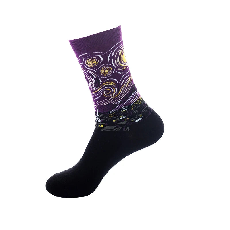 Classic Famous Art Cotton Socks