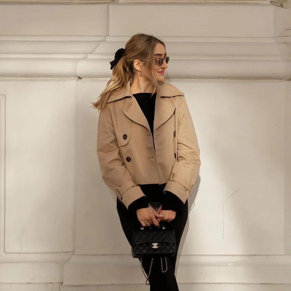 Old Money Double Breasted Long Sleeve Jacket