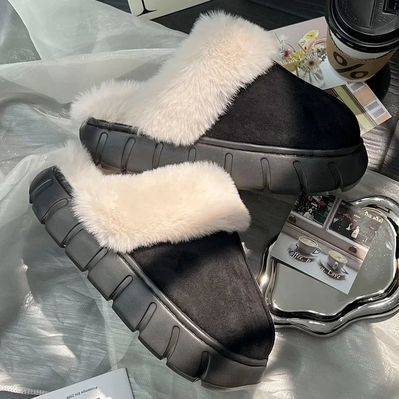 Indoor Fluffy Thick Sole Uggs Slippers