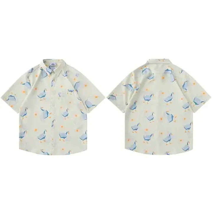 Camiseta de manga corta con diseño de huevo de pato divertido y Weird Core