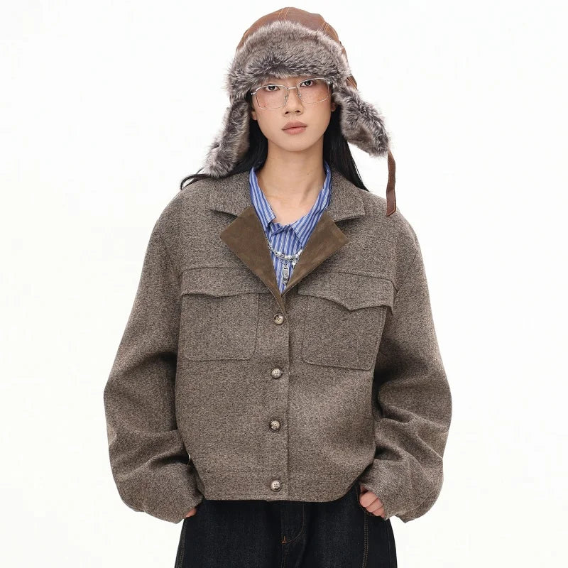 Corporate Girlie Cropped Women's Winter Coat