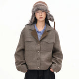 Corporate Girlie Cropped Women's Winter Coat
