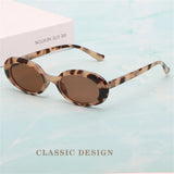 Retro Oval Small Frame Gothic Sunglasses