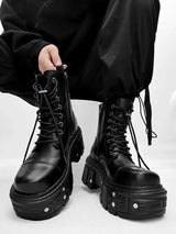 Cyberpunk Platform Thick Sole Boots
