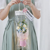 Crochet Flower Bouquet With LED Light String Gift
