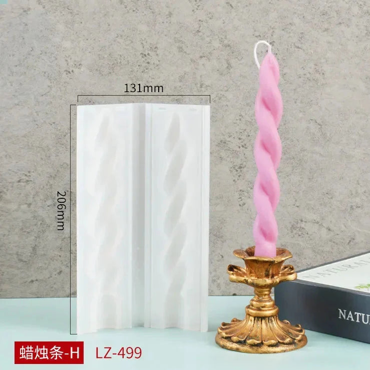 2 pc Spiral Candles