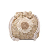 Knitted Daisy Flower Mini Crossbody Bag