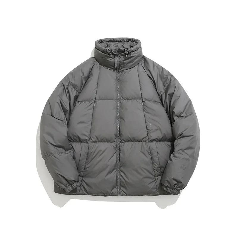 Waterproof Thicken Down Solid Color Puffer Jacket