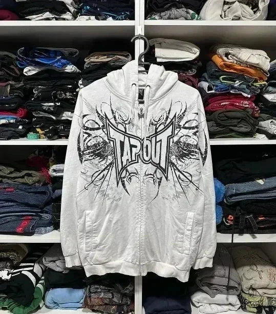 Retro Pigeon Graphic Print Hoodie