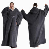 Apple Winter Flannel Hooded Blanket