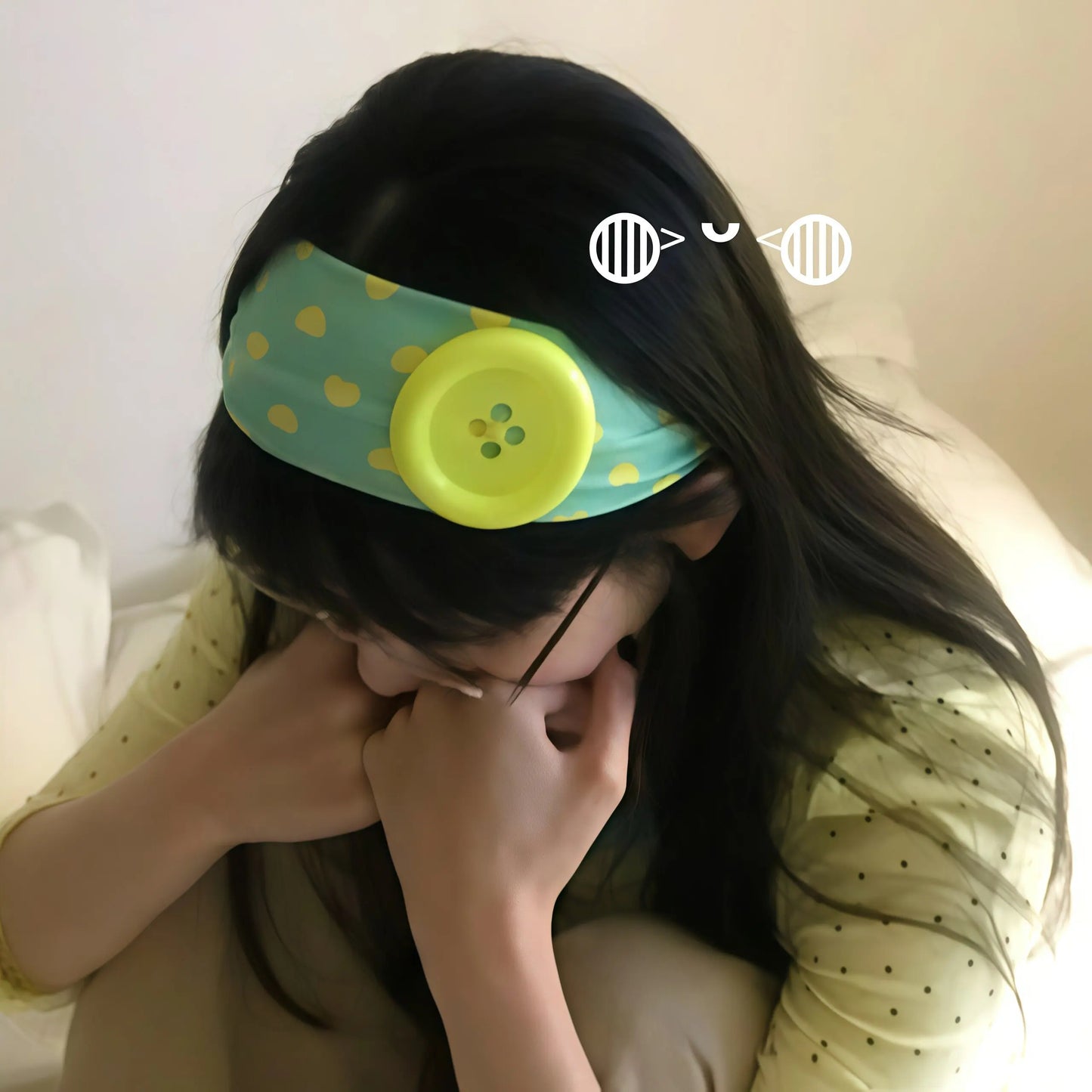 Kawaii Button Headband