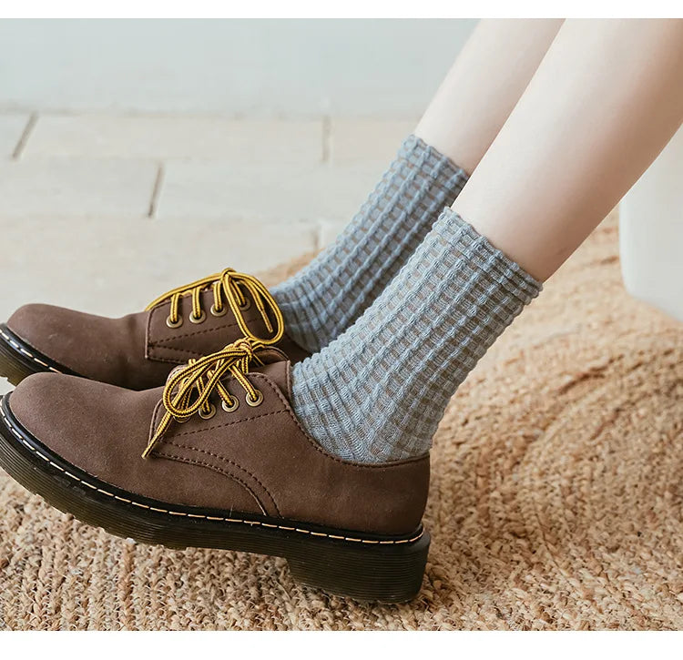 Plaid Retro Thick Socks