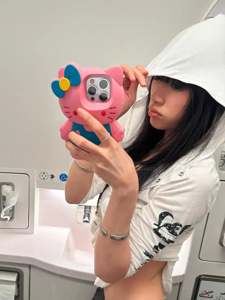 2000s Long Sleeve Gothic Hoodie