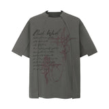 Y2K Totem Print Short Sleeve T-Shirt