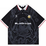 Virgin Mary Retro Embroidery Polo T-Shirt