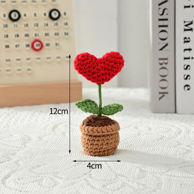 Crochet Handmade Knitted Tulip Flowers