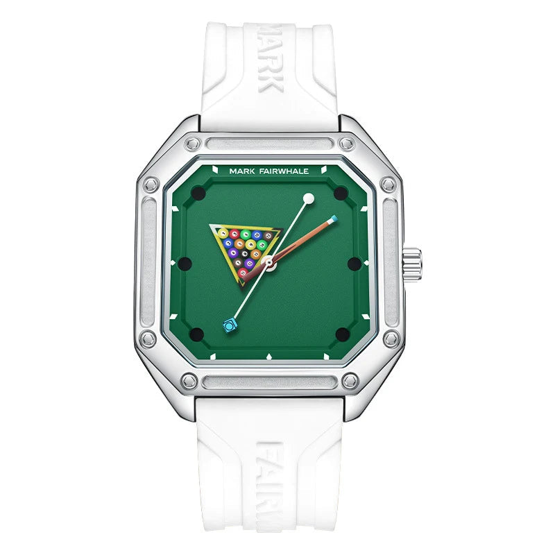 Billiards Sport Silicone Strap Quartz Watch