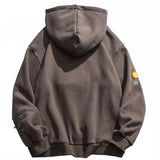 Basic Color Smiley Face Hoodie