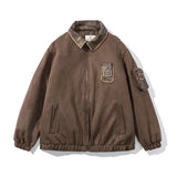Koreanische Cozy Gesteppte Retro Cargo Jacke