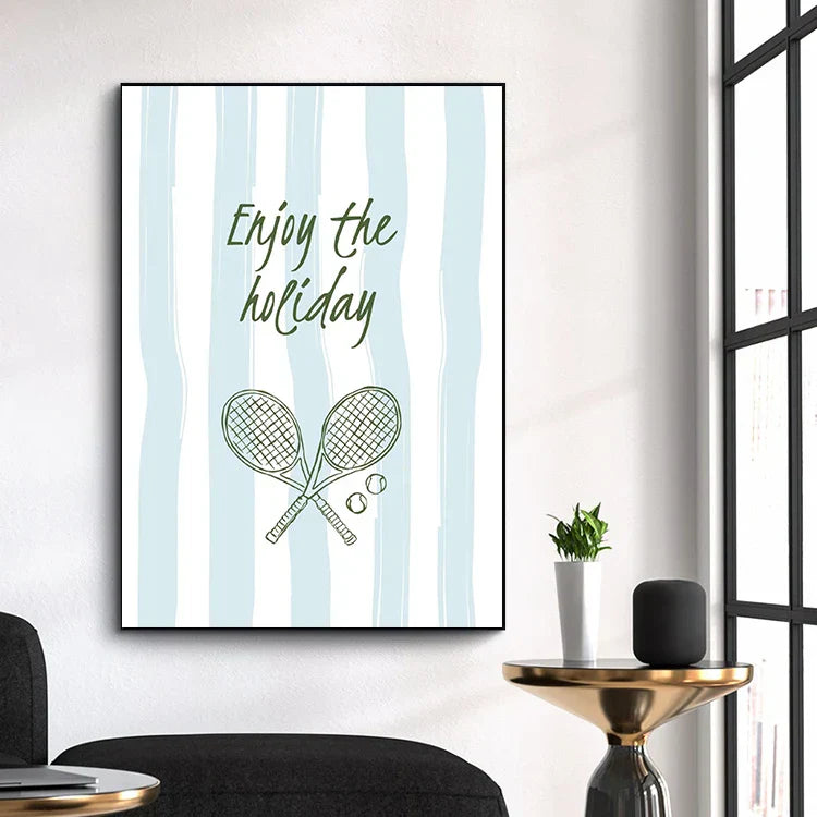 Pósteres de minimalismo relajante junto al mar