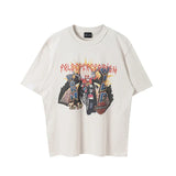 Vintage Anime Print Loose T-Shirt