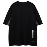 Color Block Patchwork Oversized T-Shirt
