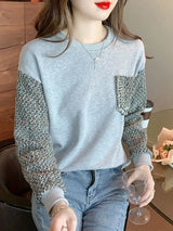 Splicing Front Pocket T-shirt