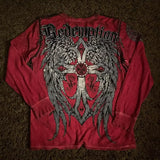 Vintage Oversized Long Sleeve Gothic T-Shirt