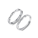 Vintage Shiny Sterling Couple Ring